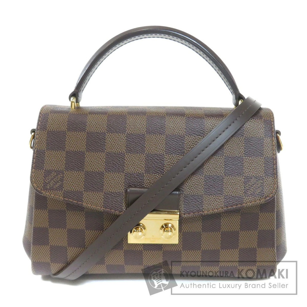 Louis Vuitton Croisette Damier Ebene Brown Handbag Canvas